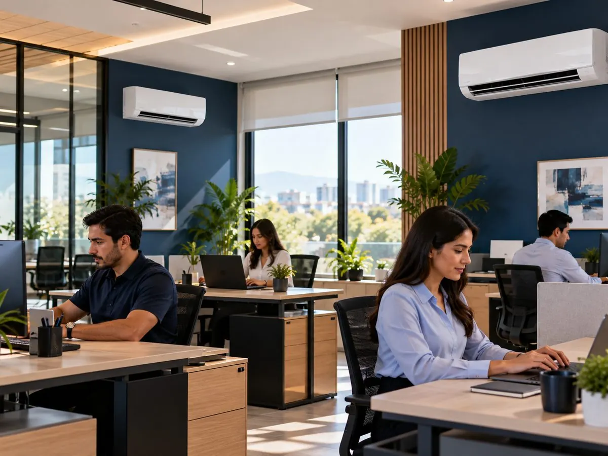 Oficina o local con aire acondicionado