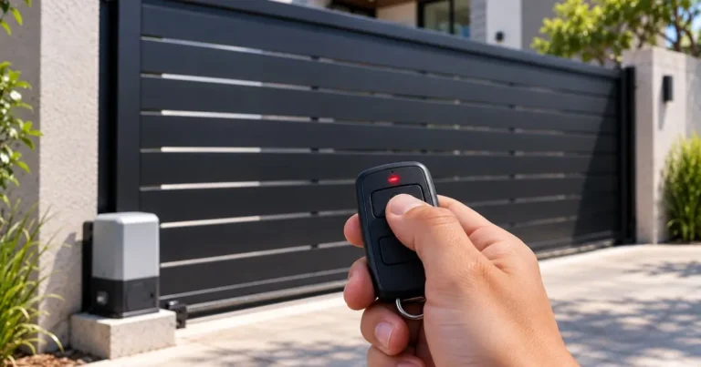 Control remoto de un portón eléctrico que no abre